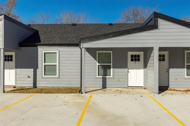 a front view of a house