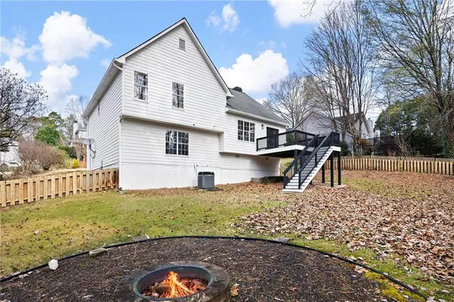a house view with a garden space