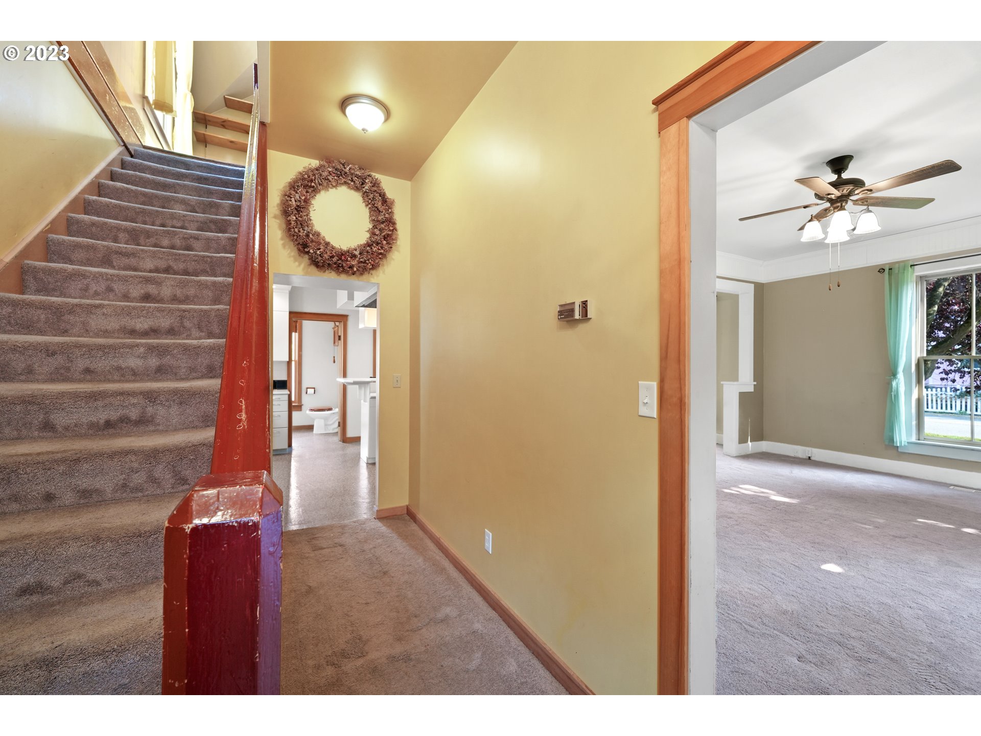 313 Centre Street La Conner, WA 98257 - Photo 14 of 29 a view of entryway and hall with wooden floor