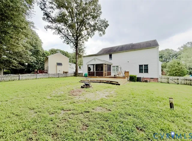 a house view with a garden space