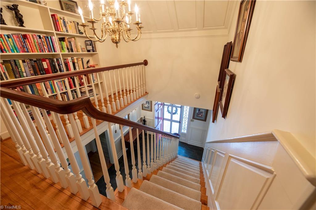 559 Welcome-Arcadia Road Lexington, NC 27295 - Photo 18 of 37 Upstairs landing with built in bookshelves