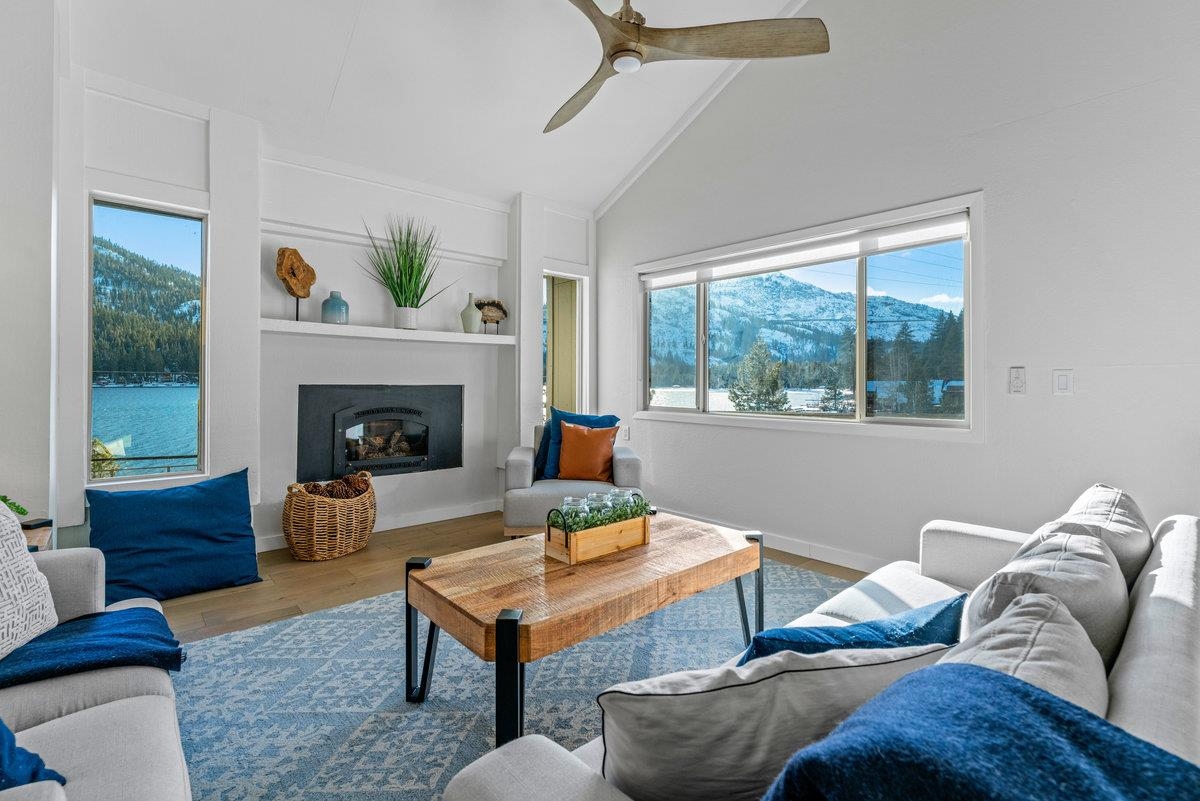 Views of Donner Lake from every living space.