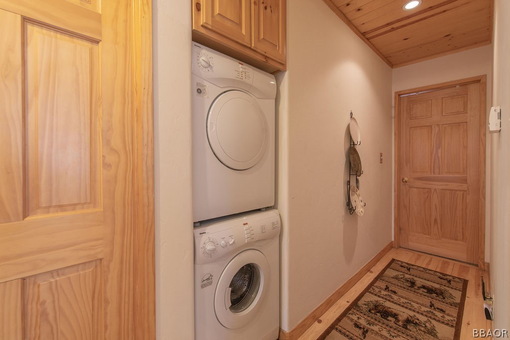 43132 Moonridge Road Big Bear Lake, CA 92315 - Photo 29 of 41 a view of a storage & utility room with a washer dryer