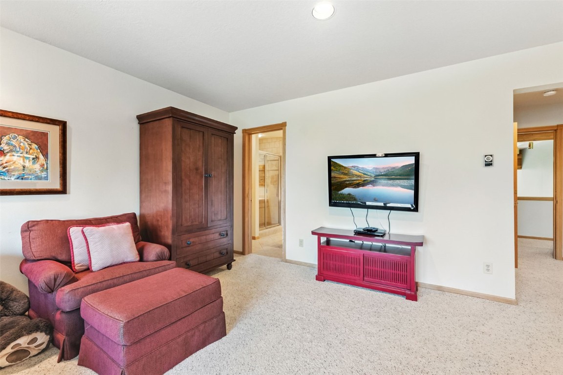 272 Penstemon Road Keystone, CO 80435 - Photo 28 of 50 a living room with furniture and a flat screen tv