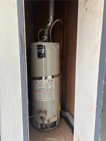 a close view of water heater