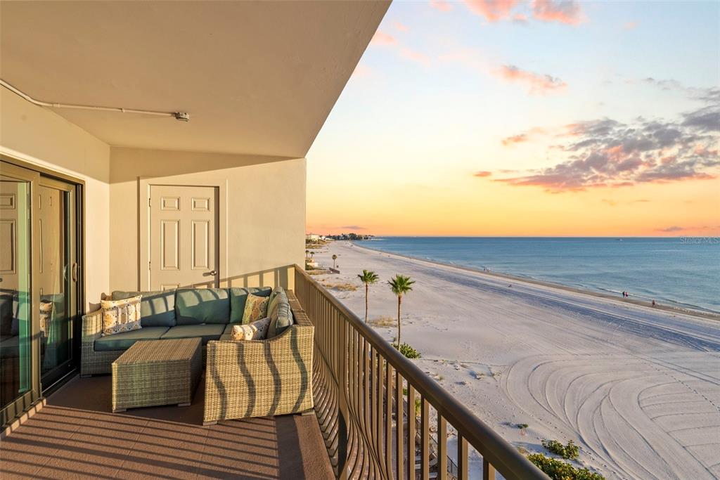 13650 Gulf Boulevard, Unit 604 Madeira Beach, FL 33708 - Photo 23 of 71 a view of balcony with furniture
