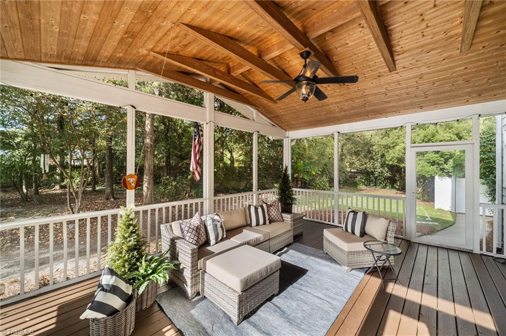 2804 County Clare Road Greensboro, NC 27407 - Photo 19 of 50 Beautiful Screened Porch off breakfast nook