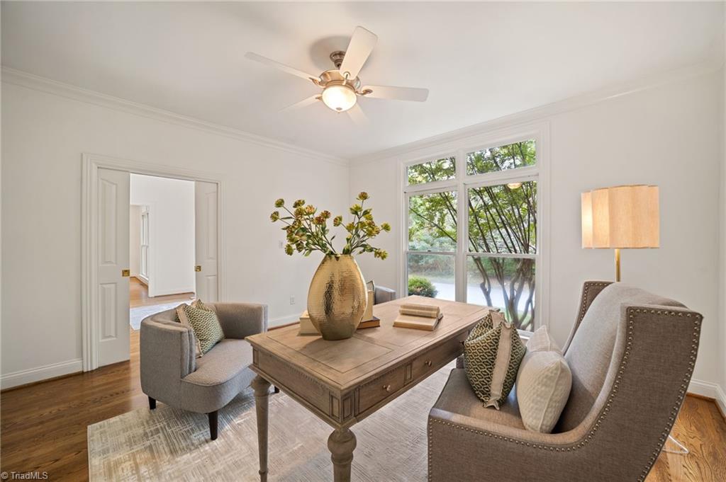 2804 County Clare Road Greensboro, NC 27407 - Photo 9 of 50 Office/Living room with Pocket Doors