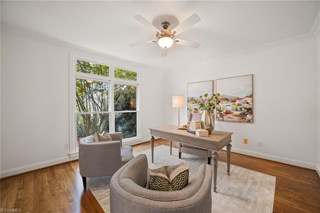2804 County Clare Road Greensboro, NC 27407 - Photo 10 of 50 Office/Living room with Pocket Doors