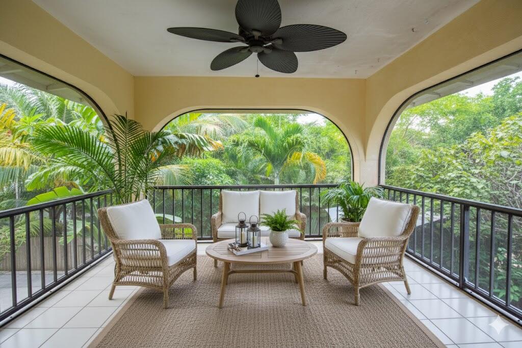 29850 Journeys End Road Big Pine Key, FL 33043 - Photo 13 of 32 a balcony with furniture and a window