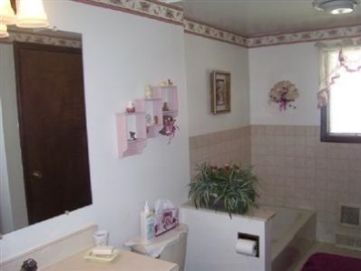 8745 Kleinman Road Highland, IN 46322 - Photo 8 of 8 a bathroom with a sink a mirror and a toilet