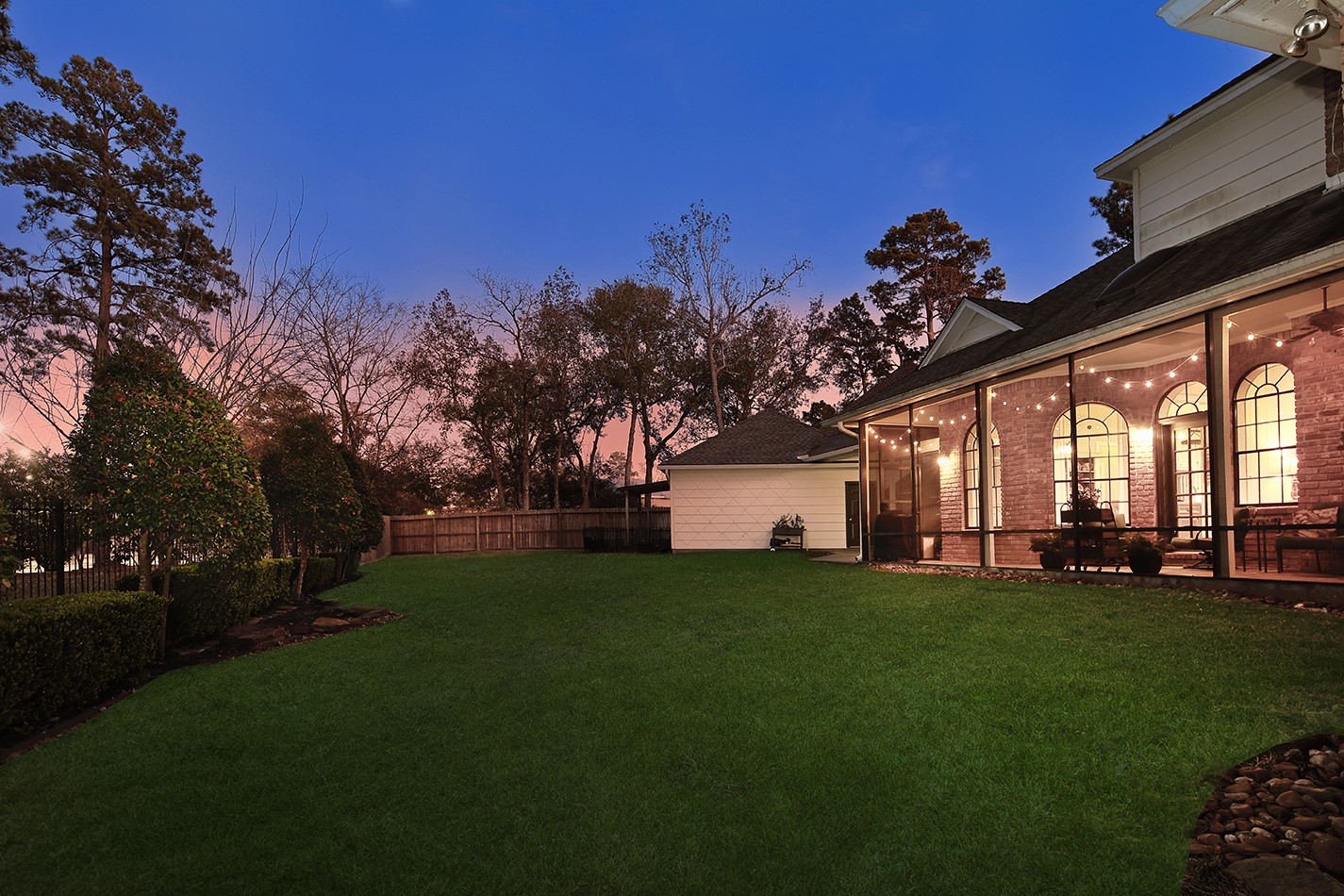 24635 West Kingscrest Circle Spring, TX 77389 - Photo 31 of 38 a view of a house with a big yard