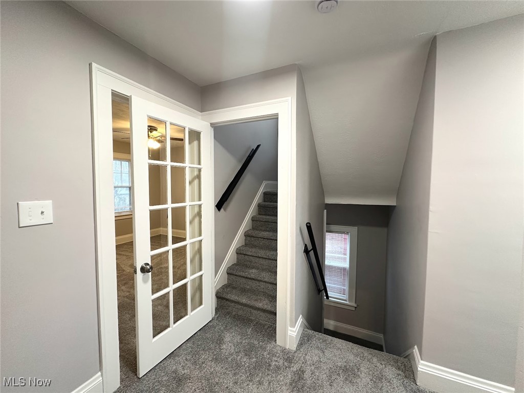 3393 Kildare Road Cleveland, OH 44118 - Photo 12 of 15 Stairway with carpet flooring and a wealth of natural light