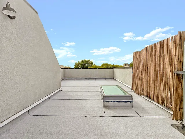 a view of terrace with seating space