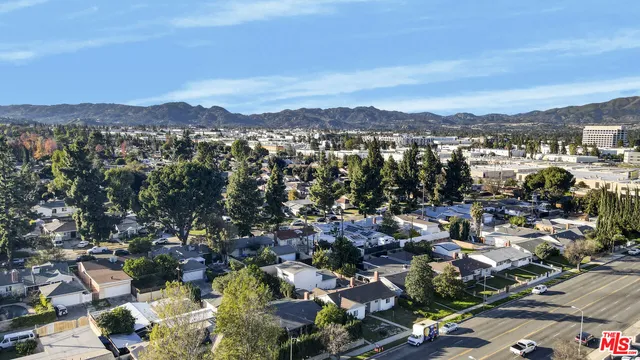 an aerial view of multiple house