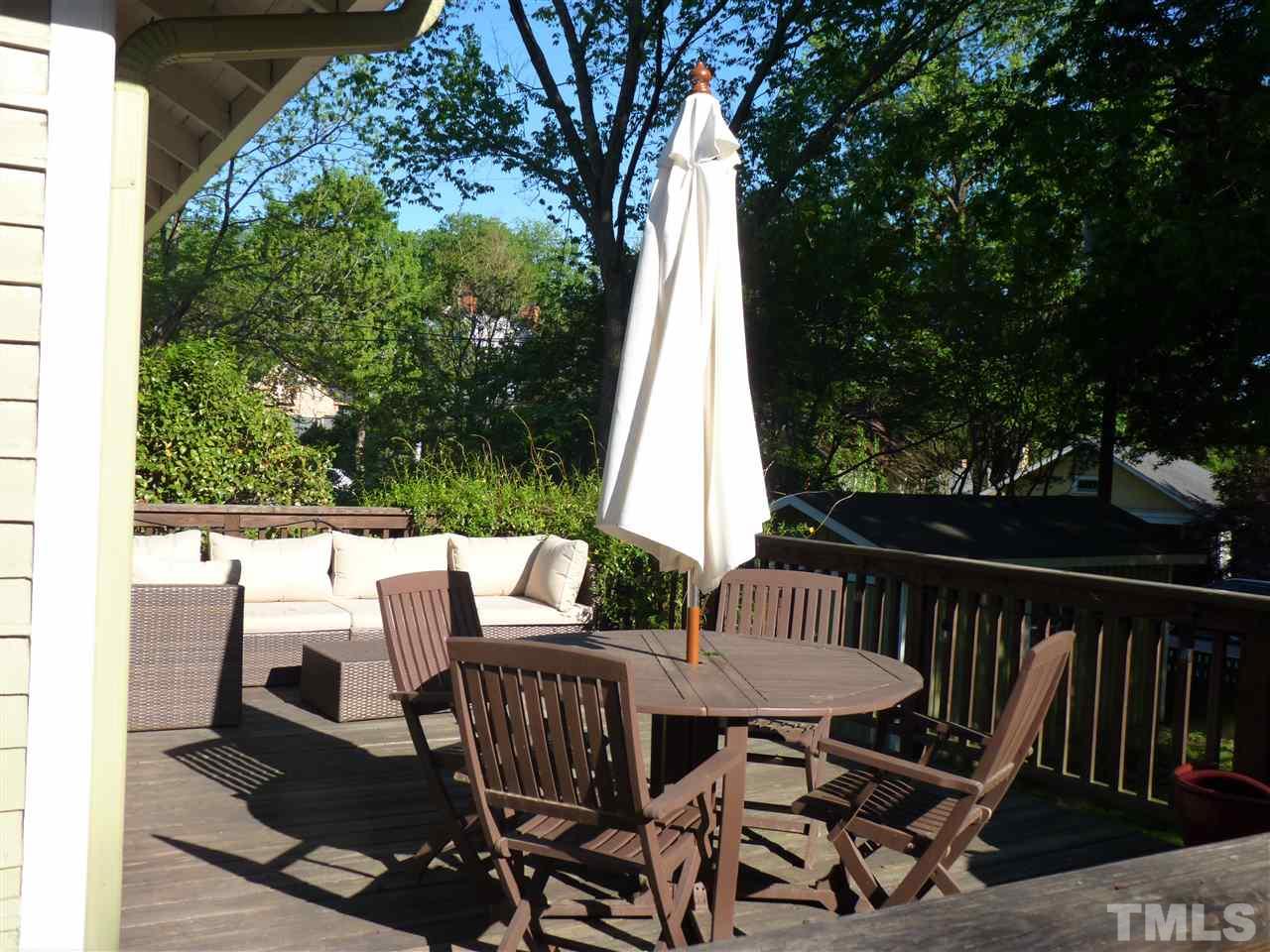 807 West South Street Raleigh, NC 27603 - Photo 25 of 30 Large deck in a wonderful backyard