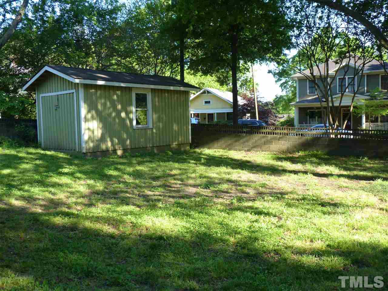 807 West South Street Raleigh, NC 27603 - Photo 26 of 30 Large, level backyard with huge shed