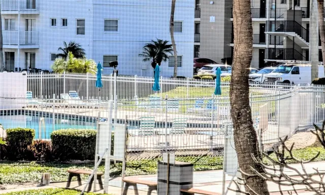 a view of building with an outdoor space