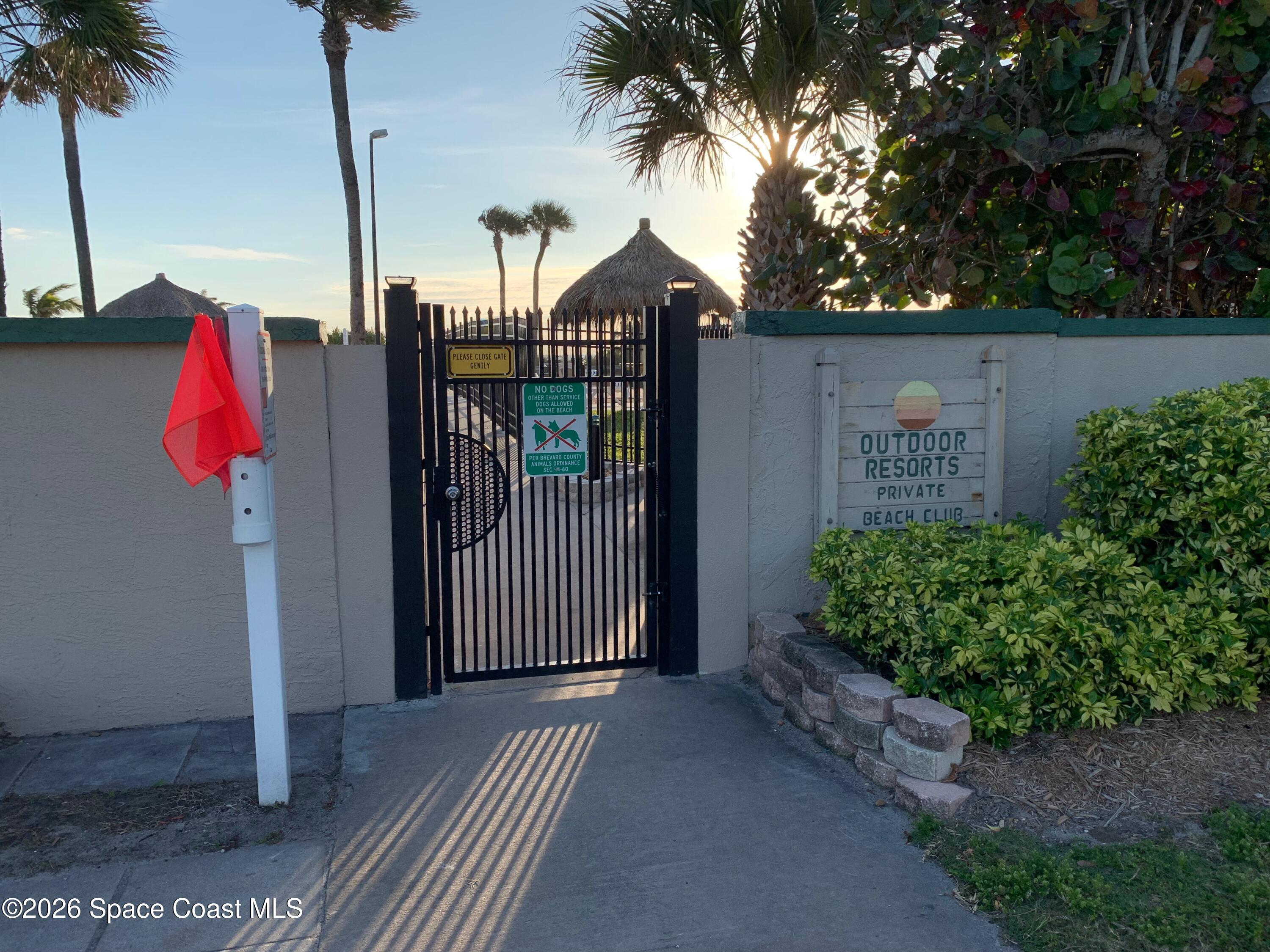 2912 Dockside Lane, Unit 2 Melbourne Beach, FL 32951 - Photo 54 of 66 a view of balcony and garden