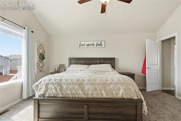 a view of a room with racks