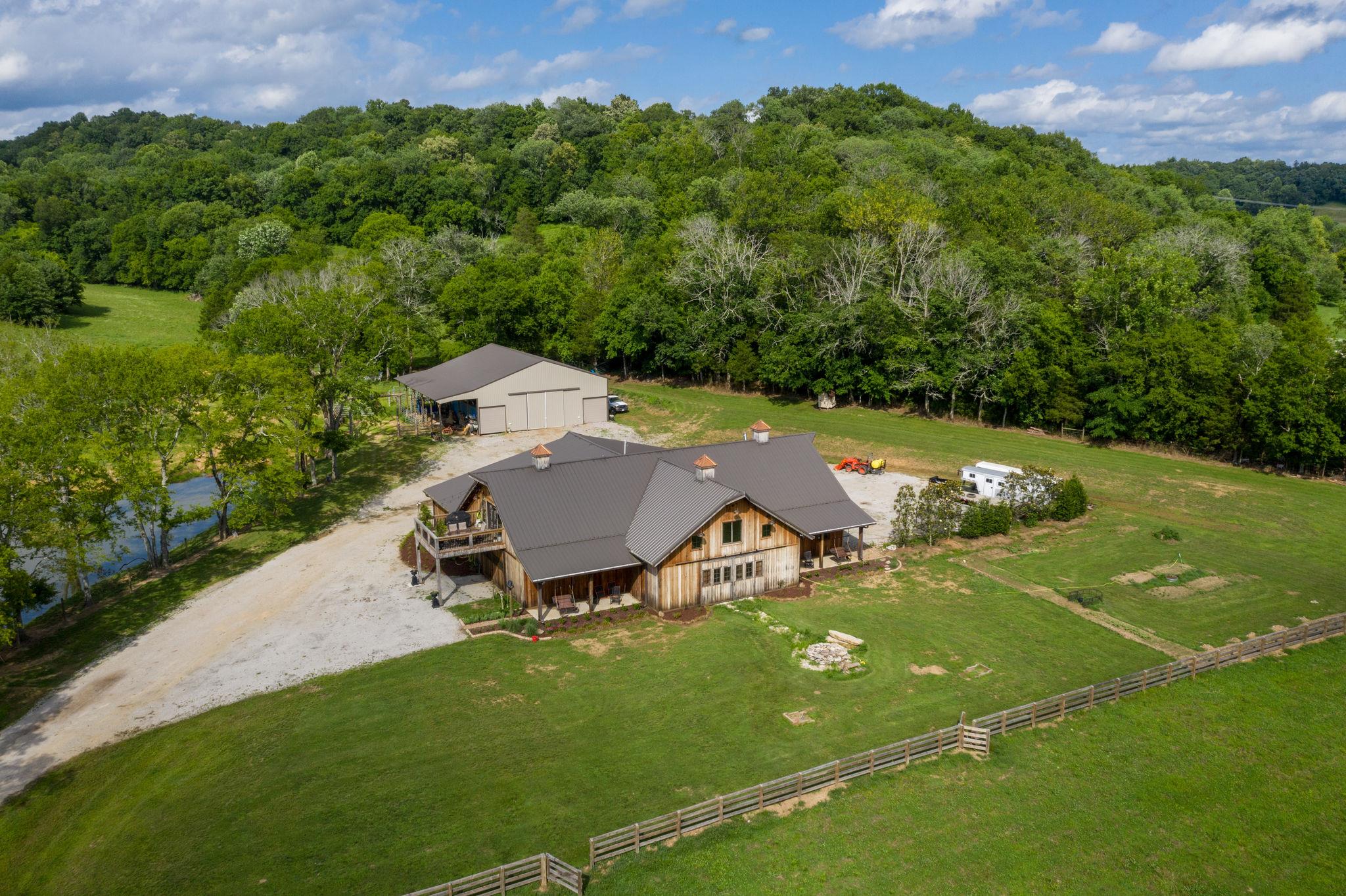 3920 Boston Theta Road Columbia, TN 38401 - Photo 20 of 30 an aerial view of a house with garden space and street view