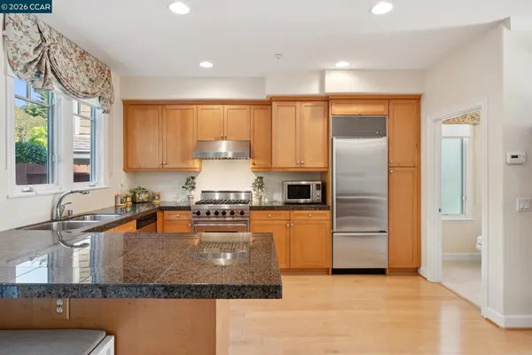 a view of city from balcony