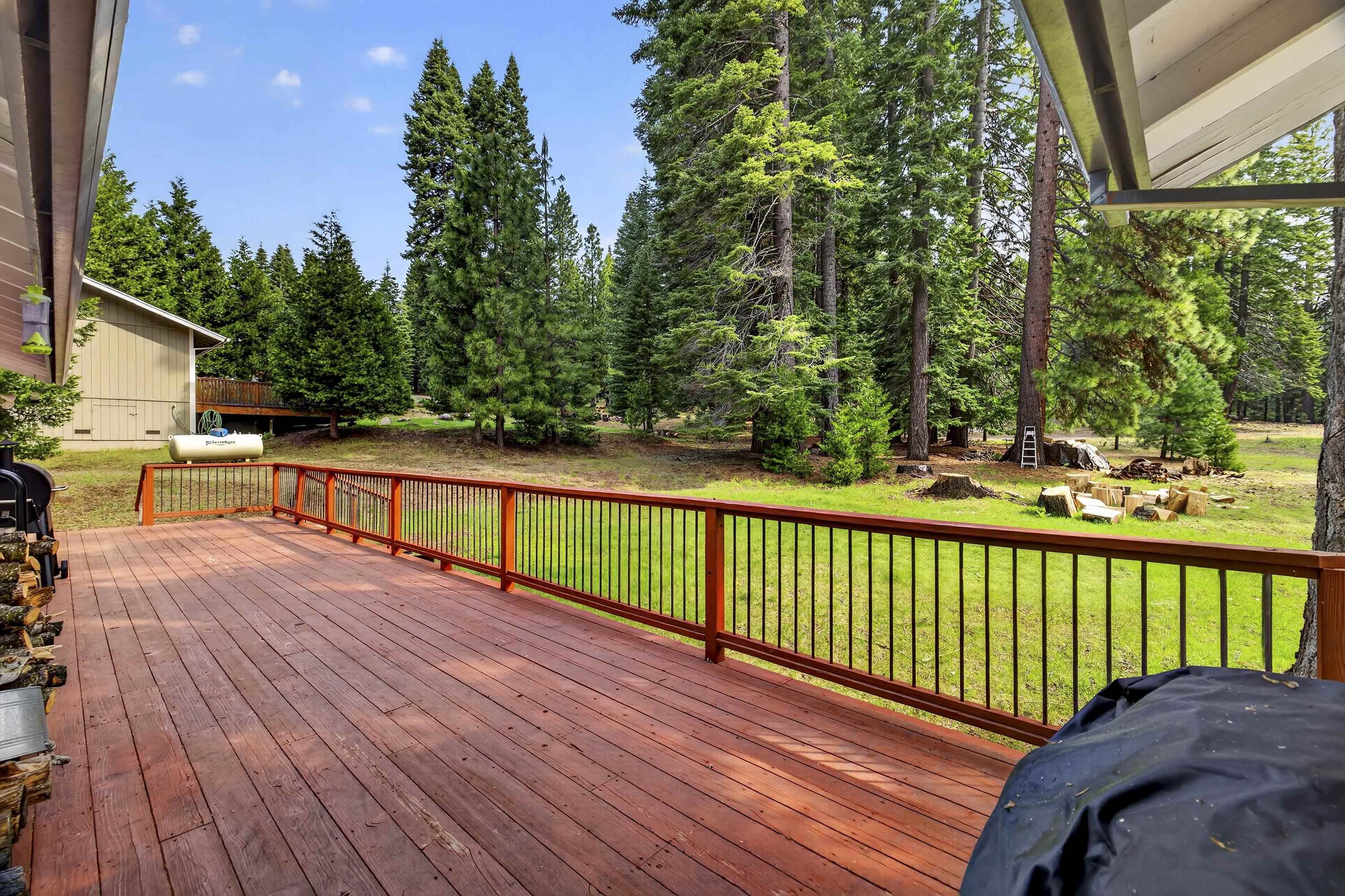 811 Golf Club Road Lake Almanor, CA 96137 - Photo 31 of 42 a view of a balcony with wooden floor