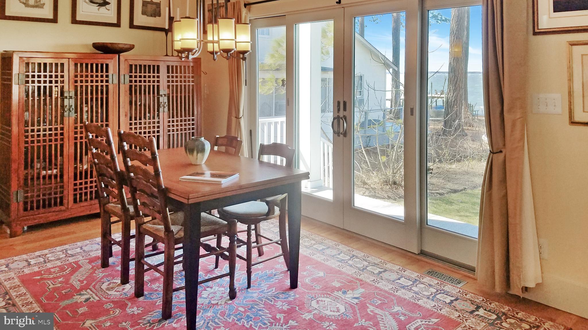 18187 River Road Tall Timbers, MD 20690 - Photo 22 of 60 Dining Room with Sunset View