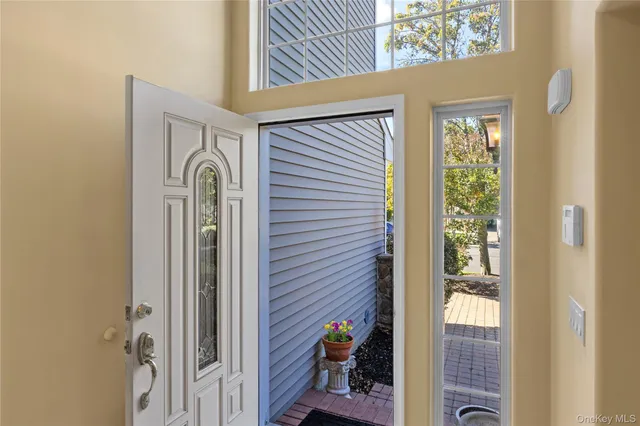 a view of front door of house