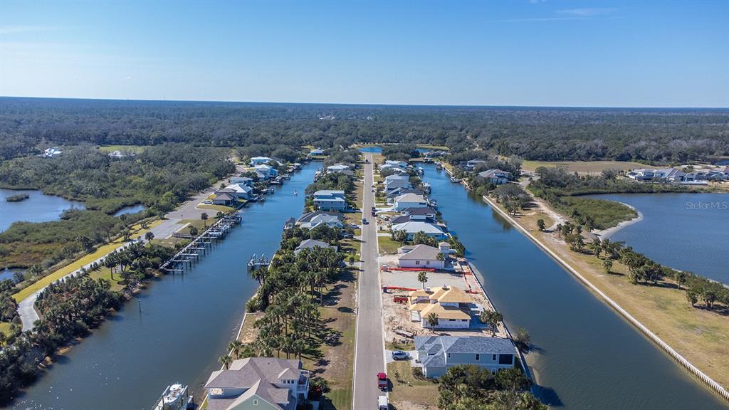 110 Seaside Pt Point Flagler Beach, FL 32136 - Photo 12 of 28 an aerial view of residential houses with outdoor space