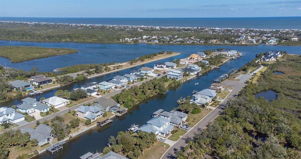 110 Seaside Pt Point Flagler Beach, FL 32136 - Photo 6 of 28 an aerial view of a city with ocean view