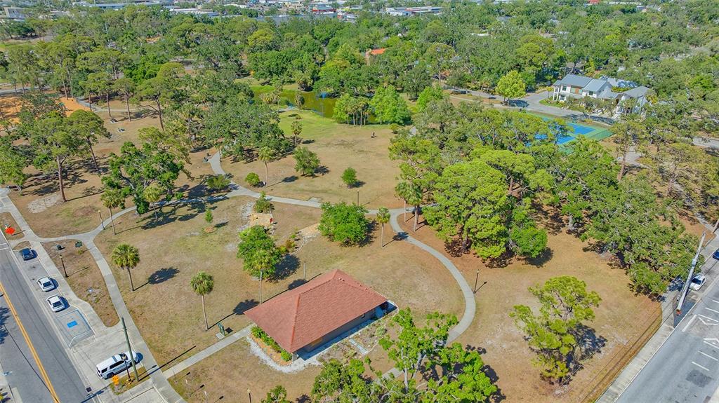 1860 7th Street Sarasota, FL 34236 - Photo 37 of 75 an aerial view of a house with a yard