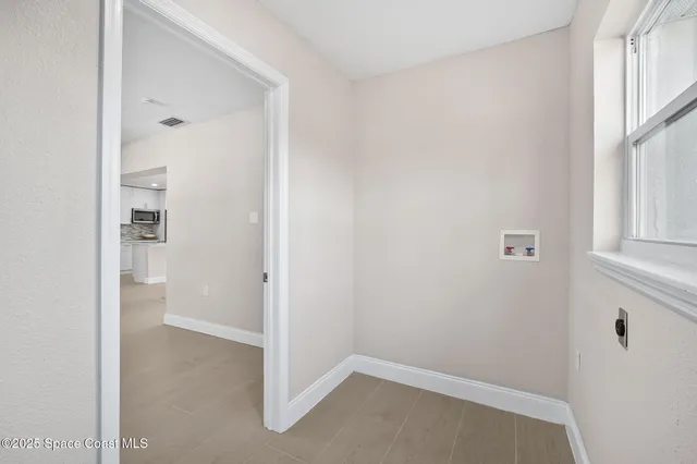 a view of an empty room