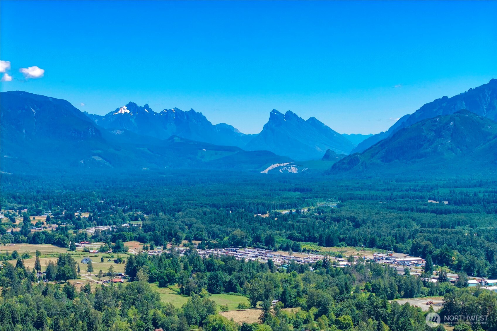 13411 324th Avenue Southeast Sultan, WA 98294 - Photo 4 of 23 a view of a city with a mountain