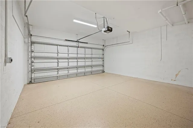 a view of a garage