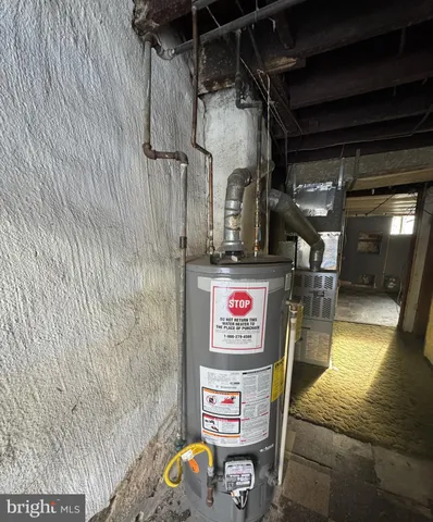 a view of water heater room