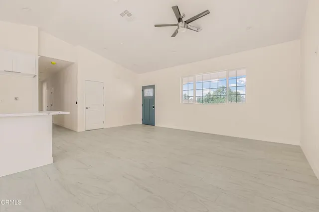a view of a livingroom with shower