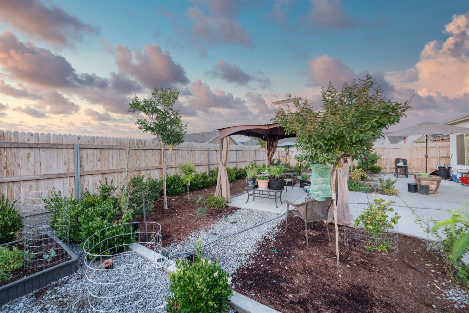 1818 Softwind Drive Tulare, CA 93274 - Photo 44 of 46 a backyard of a house with lots of green space