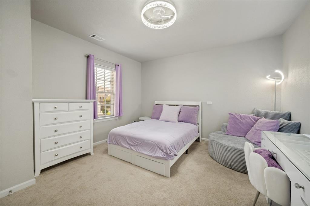 2721 Old Shire Path Road Prosper, TX 75078 - Photo 25 of 39 Bedroom room featuring a single window with blinds.