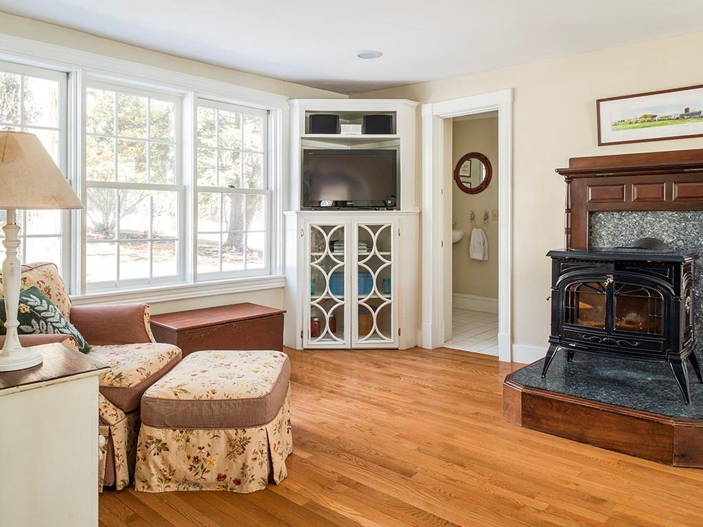 292 Hillside Road Brunswick, ME 04011 - Photo 4 of 35 Family room with wood burning stove...