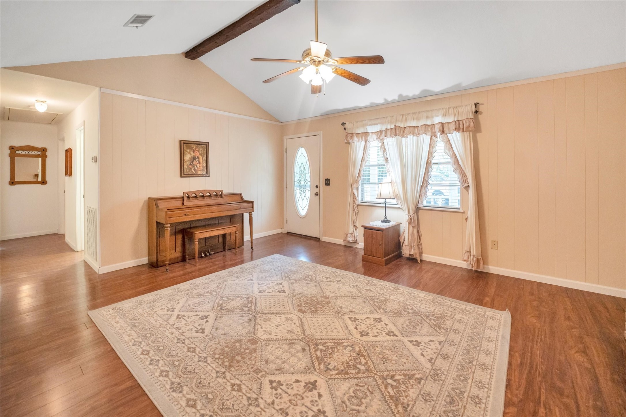 3197 Mann Road Conroe, TX 77303 - Photo 30 of 48 a view of empty room with wooden floor and fan