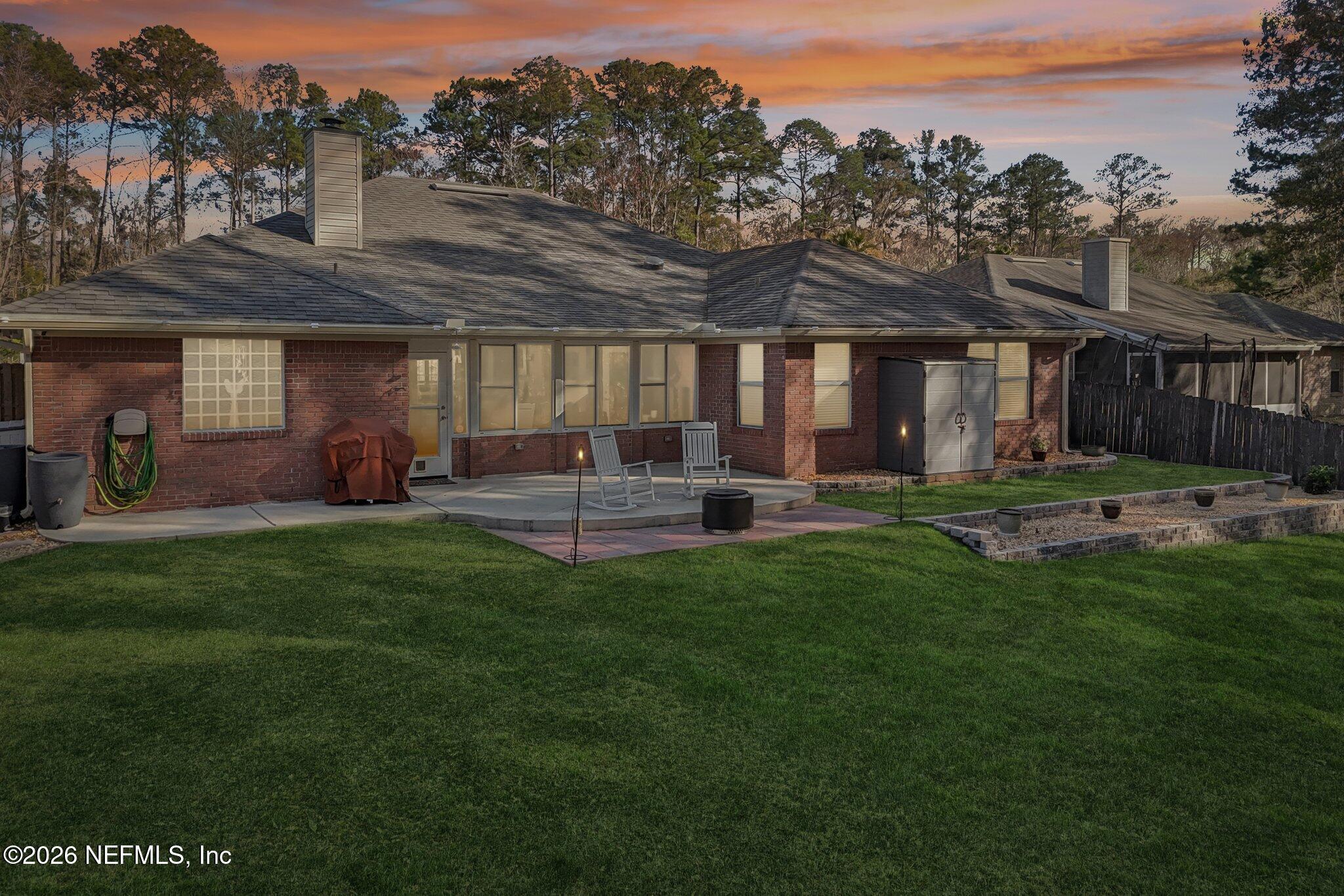 1764 Redwood Lane Middleburg, FL 32068 - Photo 58 of 62 Twilight back of house