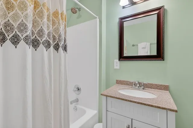 a view of a chairs on the roof deck