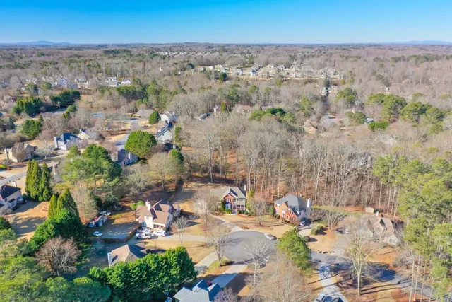 a view of an outdoor space with a lake view