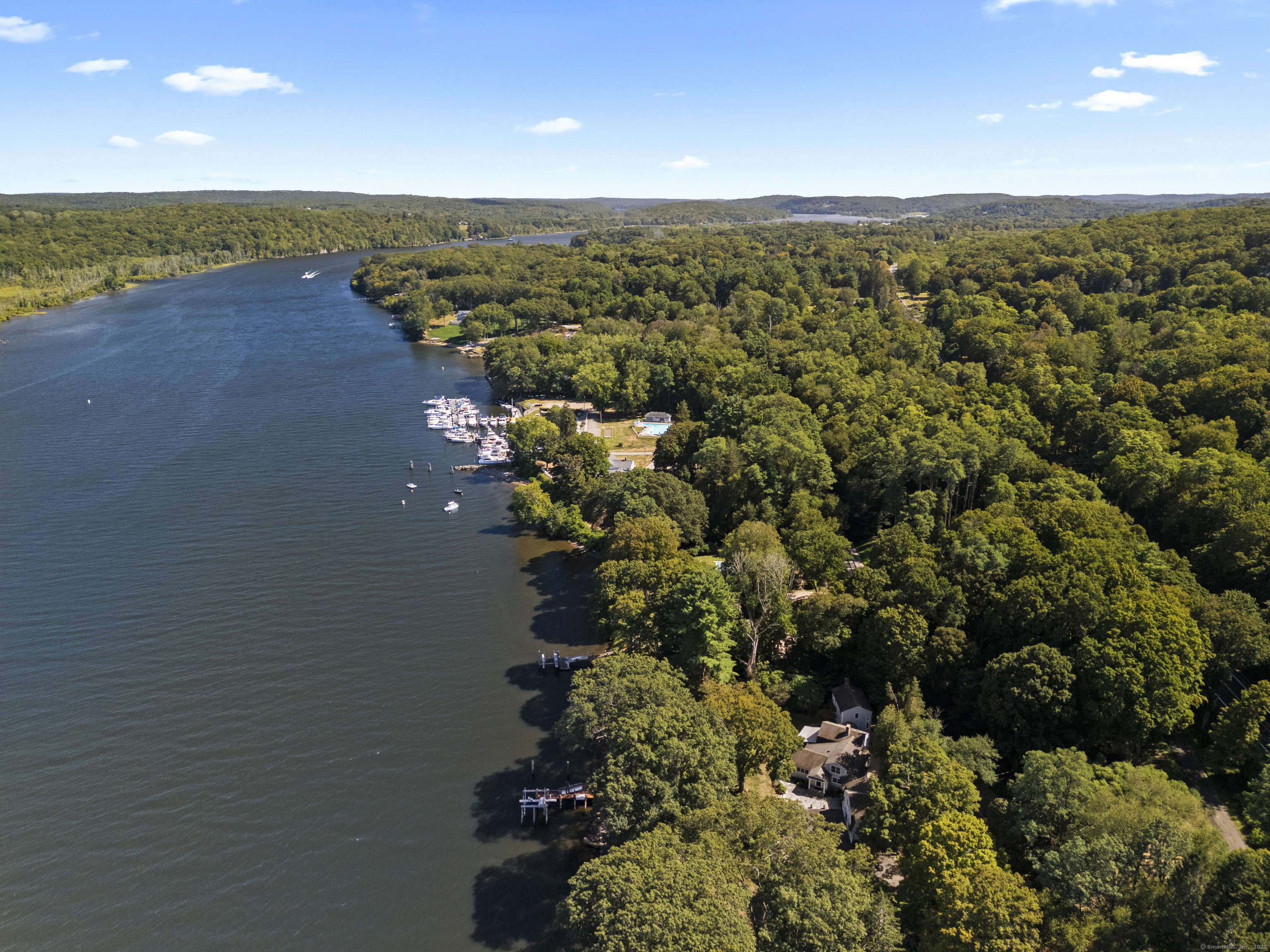 288 Middlesex Turnpike Chester, CT 06412 - Photo 5 of 38 Aerial view looking south toward Middlesex Yacht Club and Essex