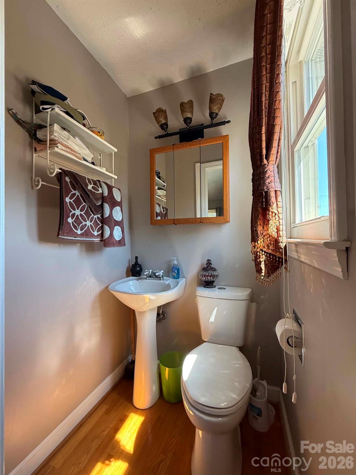 2121 Union Grove Road Lenoir, NC 28645 - Photo 20 of 38 a bathroom with a toilet a sink and a mirror