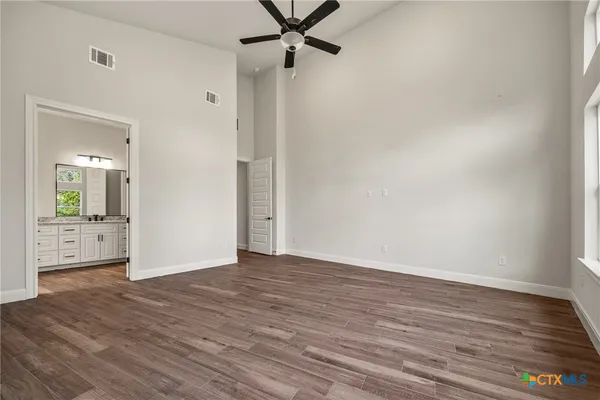 wooden floor in an empty room