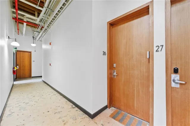 a view of an empty room