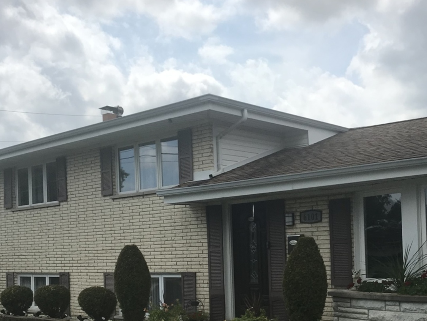 a backyard of a house