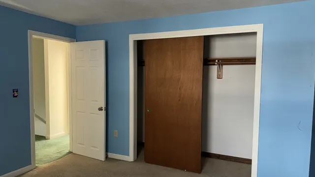 a view of closet with window